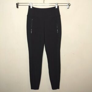 Athleta Headlands Hybrid Tight Leggings Zipper Pocket Zip Hem